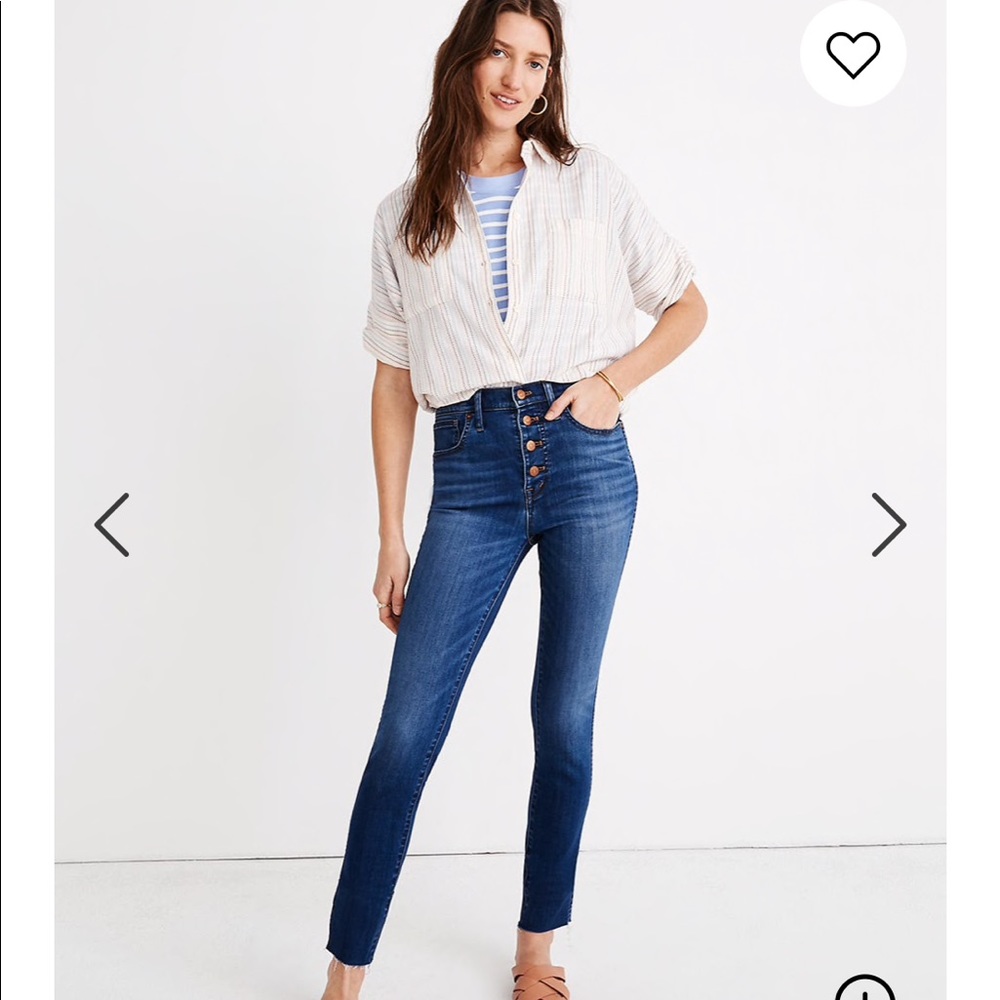 Madewell 10" High-Rise Skinny Crop Jeans